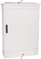 Корпус щита распределительного влагозащищенного 400x600x200мм, навесной, пластик, глухая дверца | код CPA5005 | CETINKAYA PANO