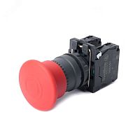 Кнопка аварийного останова SB5 в сборе 22мм 40мм тяни-толкай пластик 1НО+1НЗ | код SB5AT845 | Systeme Electric