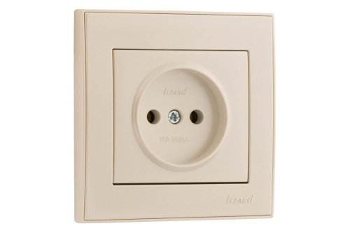 Розетка RAIN б/з керамика жемчужно-белый перламутр | код 703-3030-121 | Lezard