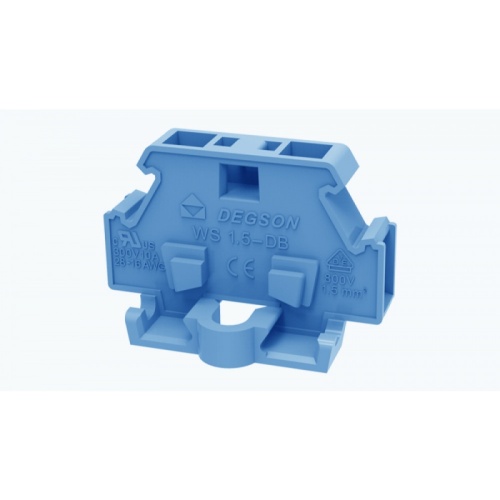 WS1.5-DB-01P-12-00Z(H) Клемма пружинная WS, 1.5 мм.кв., непосредственный монтаж, синий, шт | код 11030000036 | DEGSON WS1.5-DB-01P-12-00Z(H) Клемма пружинная WS, 1.5 мм.кв., непосредственный монтаж, синий, шт | код 11030000036 | DEGSON