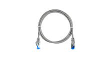 Коммутационный шнур NIKOMAX Essential Line S/FTP 4 пары, Кат.6 (Класс E), 250МГц, 2хRJ45/8P8C, T568B, заливной, с защитой защелки, многожильный, BC (чистая медь), 26AWG (7x0,150мм), LSZH нг(А)-HFLTx, светло-серый, 1,5м | код NMC-PC4SE55B-ES-015-C-GY