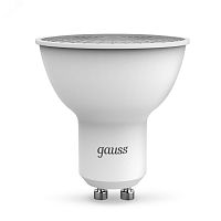 Лампа светодиодная LED 5 Вт 530 лм 6500К AC150-265В GU10 софит MR16 холодная Black | код 101506305 | GAUSS