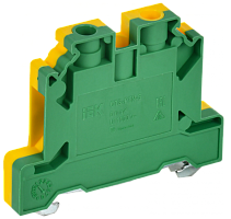 Колодка клеммная CTS-PEN земля 6мм2 желто-зеленая IEK | код YCT11-00-K52-006 | IEK