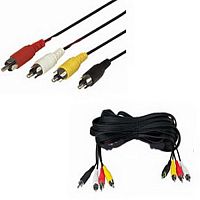 Аудио-видео шнур RUICHI 4 RCA - 4 RCA, 3 м | код 113670 | Ruichi
