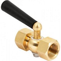 Кран трехходовой для манометра 1/2' ВВ с фторопластовой прокладкой и натяжной гайкой | код 00000006160 | РОСМА