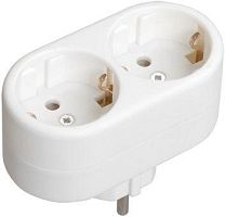 Разветвитель сетевой 2-местный, с заземлением, WTP10-16-02 | код. WTP10-16-02 | IEK