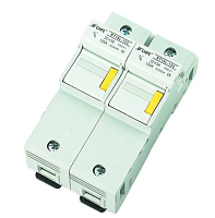 Держатель вставок плавких цилиндр., 2P, 125A, 690VAC, 22x58mm, LED, 4M | код RT18L-125X-2 | CHFE