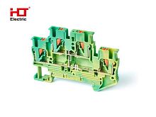 Зажим пружинный с нажимной кнопкой PT-4мм2 РЕN двухуровневый 22A HLT | код 081-25-032 | HLT