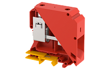 Клемма проходная винтовая 95 мм2, на 2 подключения, красная KUT95(R) | код 1111010002 | Elmex
