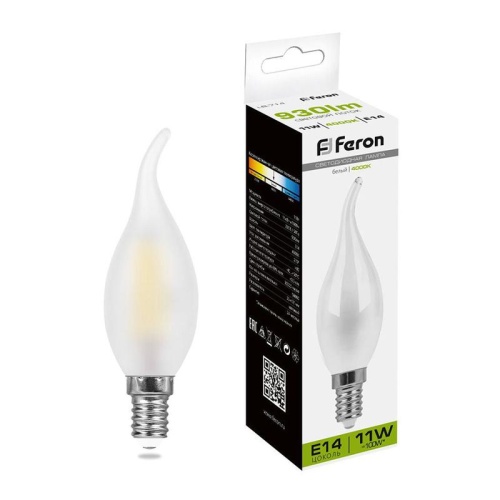 Лампа светодиодная 11Вт 230В E14 4000К матов. LB-714 FERON 38011 Лампа светодиодная 11Вт 230В E14 4000К матов. LB-714 FERON 38011