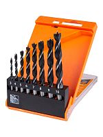 Набор сверл по дереву, 8 шт. (3-4-5-6-7-8-9-10) мм, полир., HSS, пласт. уп., Рубин TDM | код SQ1093-0202 | TDM