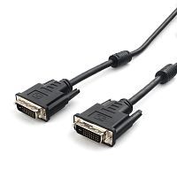 Кабель DVI-D dual link Cablexpert CC-DVI2L-BK-6, 25M/25M, 1.8м, CCS, черный, экран, феррит.кольца, пакет | код CC-DVI2L-BK-6 | Cablexpert