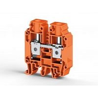 304 297, Клеммник на DIN-рейку 25мм.кв. (оранжевый), AVK25 RD | код 0.0.0.3.04297 | KLEMSAN