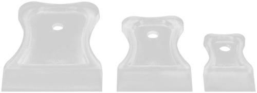 Шпатели, мягкий пластик, 40/60/80 мм, набор 3 шт, прозрачные | код 6882 | FIT фото 4