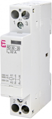 Контактор модульный RD 32-20 230V AC/DC | код 002464077 | ETI Контактор модульный RD 32-20 230V AC/DC | код 002464077 | ETI