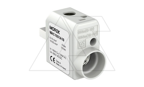 Коннектор SR50L 1xAl/Cu, 6_50mm?, 160/100A Al/Cu, 690V, левосторонний | код MAC1055A10 | MOREK Коннектор SR50L 1xAl/Cu, 6_50mm?, 160/100A Al/Cu, 690V, левосторонний | код MAC1055A10 | MOREK