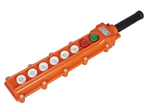 Пульт кнопочный ПКТ-63ПС. кнопки Пуск с фикс. Стоп. вверх. вниз. влево. вправо. вперед. назад IP54 HLT | код 084-12-06 | HLT Пульт кнопочный ПКТ-63ПС. кнопки Пуск с фикс. Стоп. вверх. вниз. влево. вправо. вперед. назад IP54 HLT | код 084-12-06 | HLT