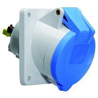 Розетка панельная 32 3 230 6H QUI-CO A-DO IP44 IA S фланец 85x85 | код 12761 | Bals