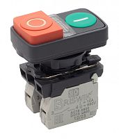 Выключатель Briswik КМЕ 9702м -Л 24В зел-красн IP66 УХЛ3 10А 0но+2нз | код aB-GC-6Ai-3623 | Briswik