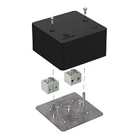 Коробка огнестойкая для кабель-канала 40-0460-FR6.0-4 Е15-Е120 RAL9005 85х85х45 (44 шт/кор) Промрукав | код 40-0460-9005-FR6.0-4 | ПРОМРУКАВ