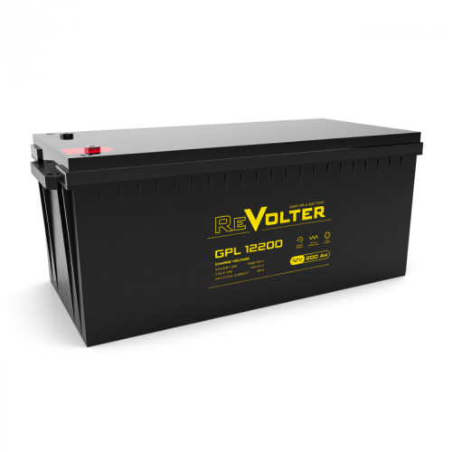 Аккумулятор REVOLTER GPL 12200 12/200 В/Ач | код 4614040030034 | REVOLTER Аккумулятор REVOLTER GPL 12200 12/200 В/Ач | код 4614040030034 | REVOLTER