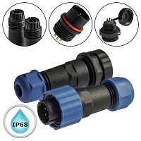 Разъём герметичный SZC16 4P-F-M, 4 контакта | код 106774 | SZC