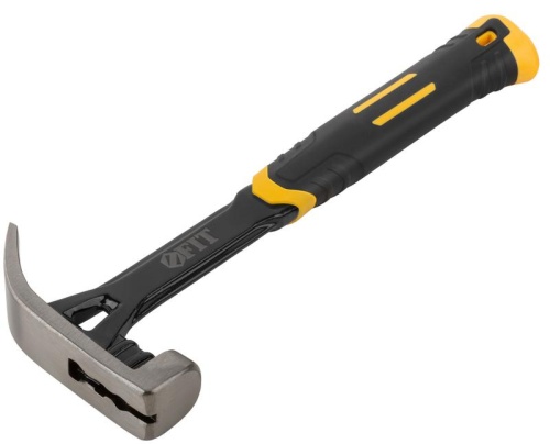 Молоток-гвоздодер Профи 450г цельнометал. FIT 44796 фото 2