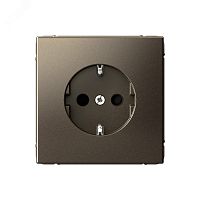 Розетка ArtGallery 16А с заземл. защ. шторки механизм мокко | код GAL000645 | Systeme Electric