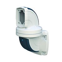 Держатель поворотный (310°) настенный ETR045, горизонтальный выход, ?130мм, RAL7035/RAL5020, m=1,94кг | код ETR045380 | ETA