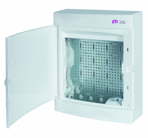 Щит пласт. наружн. исп. ECT24PO MEDIA (4xRJ, розетка 230В, белая дверца) | код 001101301 | ETI Щит пласт. наружн. исп. ECT24PO MEDIA (4xRJ, розетка 230В, белая дверца) | код 001101301 | ETI