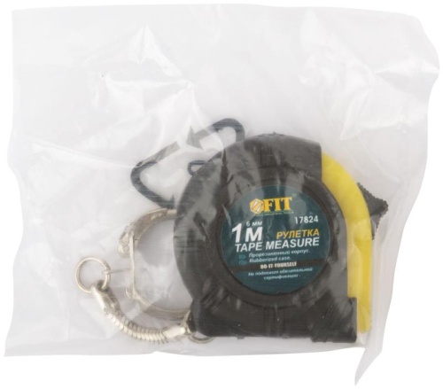 Рулетка-брелок, прорезин.корпус 1 м x 6 мм | код 17824 | FIT фото 3 Рулетка-брелок, прорезин.корпус 1 м x 6 мм | код 17824 | FIT фото 3
