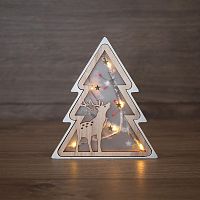 Деревянная фигурка с подсветкой Елочка 16х2х18 см | код 504-029 | NEON-NIGHT