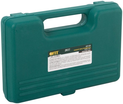 Набор инструмента 26 шт, пластиковый чемодан | код 65125 | FIT фото 3