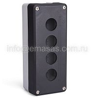 Корпус пост 4-кнопочный черно-серый | код P4BOS | EMAS
