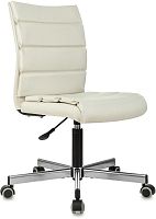 Кресло Бюрократ CH-320M бежевый эко.кожа крестов. металл | код 2008314 | БЮРОКРАТ