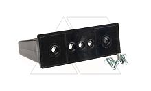 Кольца 2U пластиковые для кабелей, черный | код SA0031003 | Toten