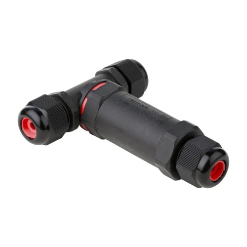 Кабельный коннектор Т-образный (клеммник 5PIN) IP68 HLT | код 083-07-004 | HLT