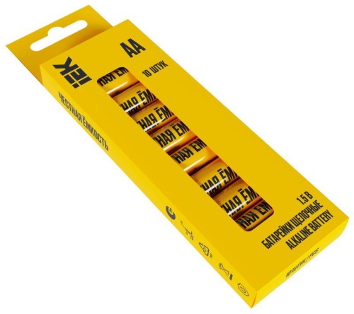 Элемент питания алкалиновый AA/LR6 Alkaline бокс (уп.10шт) | код ABT-LR06-OP-B10 | IEK Элемент питания алкалиновый AA/LR6 Alkaline бокс (уп.10шт) | код ABT-LR06-OP-B10 | IEK