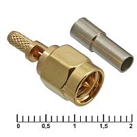 Разъём высокочастотный RUICHI SMA-JC-316P, обжимной | код 92146 | Ruichi