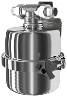 Корпус Аквафор Викинг Мини для ХВ/ГВ нержавеющая сталь 3/4' НР | код 101129 | АКВАФОР