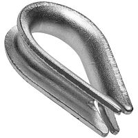 Коуш для троса RUICHI DIN 6899, 5 мм, стальной оцинкованный | код 110879 | Ruichi