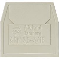 Крышка боковая, для клемм WKM 2,5… / WKM 4..., цвет: серый | код 07.311.0853.0 | Wieland