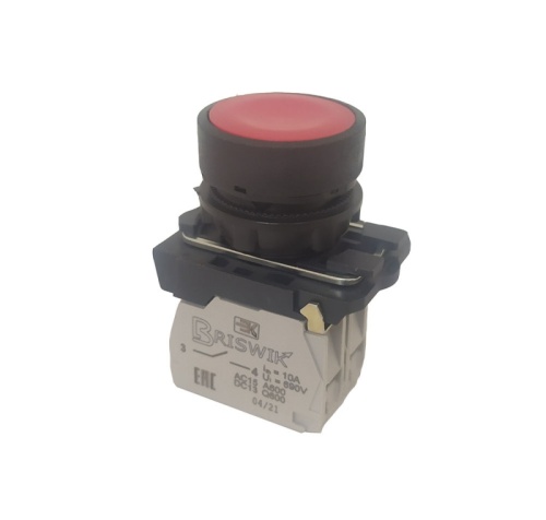 Выключатель Briswik КМЕ 4222м красный IP65Н УХЛ2 10А 2но+2нз | код aB-DB-3Ai-0243 | Briswik