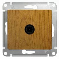 Розетка TV GLOSSA, проходная, дуб | код. GSL000592 | Schneider Electric