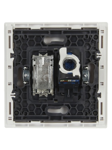 FORTE&PIANO Роз. двойная TV+RJ45 кат.6 FP237 бел. IEK | код FP-AK20-2-K01 | IEK фото 4 FORTE&PIANO Роз. двойная TV+RJ45 кат.6 FP237 бел. IEK | код FP-AK20-2-K01 | IEK фото 4