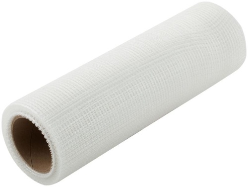 Сетка стеклотканевая интерьерная ячейка 2х2мм плотность 43г/кв.м 250ммх10м FIT 11581