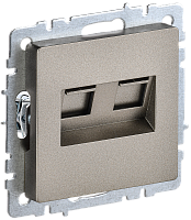 BRITE Роз. комп. 2-ая RJ45 кат.6 РК11-2-БрШ шамп. IEK | код BR-K20-2-K37 | IEK