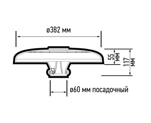 Светильник светодиодный уличный садово-парковый ДТУ 05-60Вт 7200Лм черный 5000K IP65 5лет гар. JazzWay | код 5060036 | JazzWay фото 7