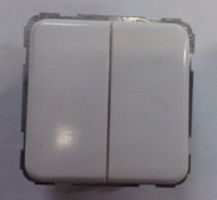 Выключатель 2-х клавишный без рамки REGINA POLO | код 13021401 | POLO