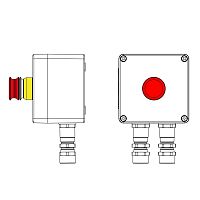 Взрывозащищенный пост управления из полиэстера CPE-P-03-(1xP3E(11))-2xKA2MHK(C)1Ex d e IIC Т5 Gb / Ex tb IIIC T95°C Db IP66/КЗ | код 2231.031.22.11D | DKC
